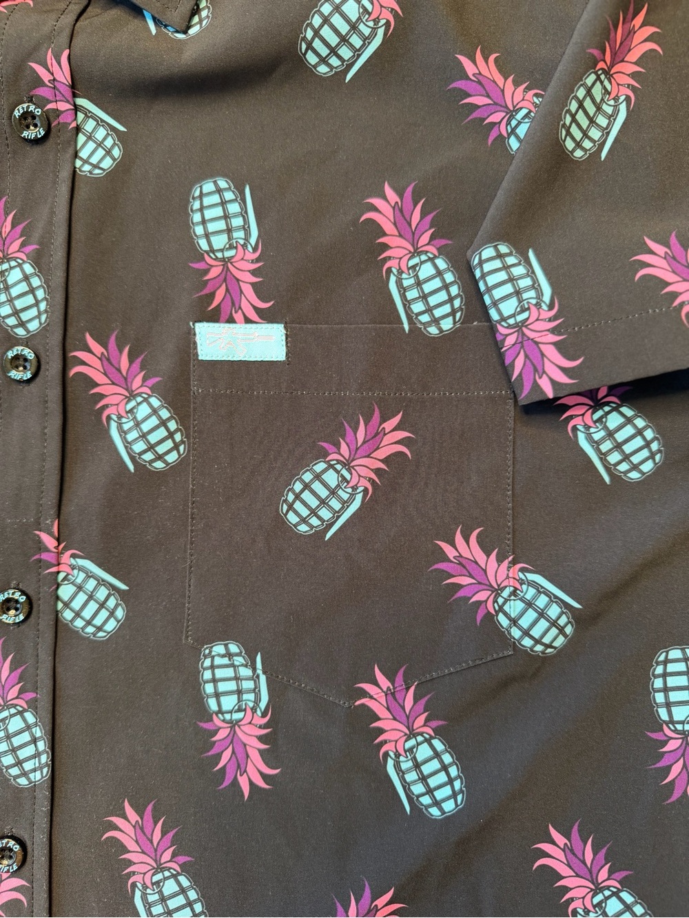 Retro Rifle Painkiller Button Up - Picture 5 of 6